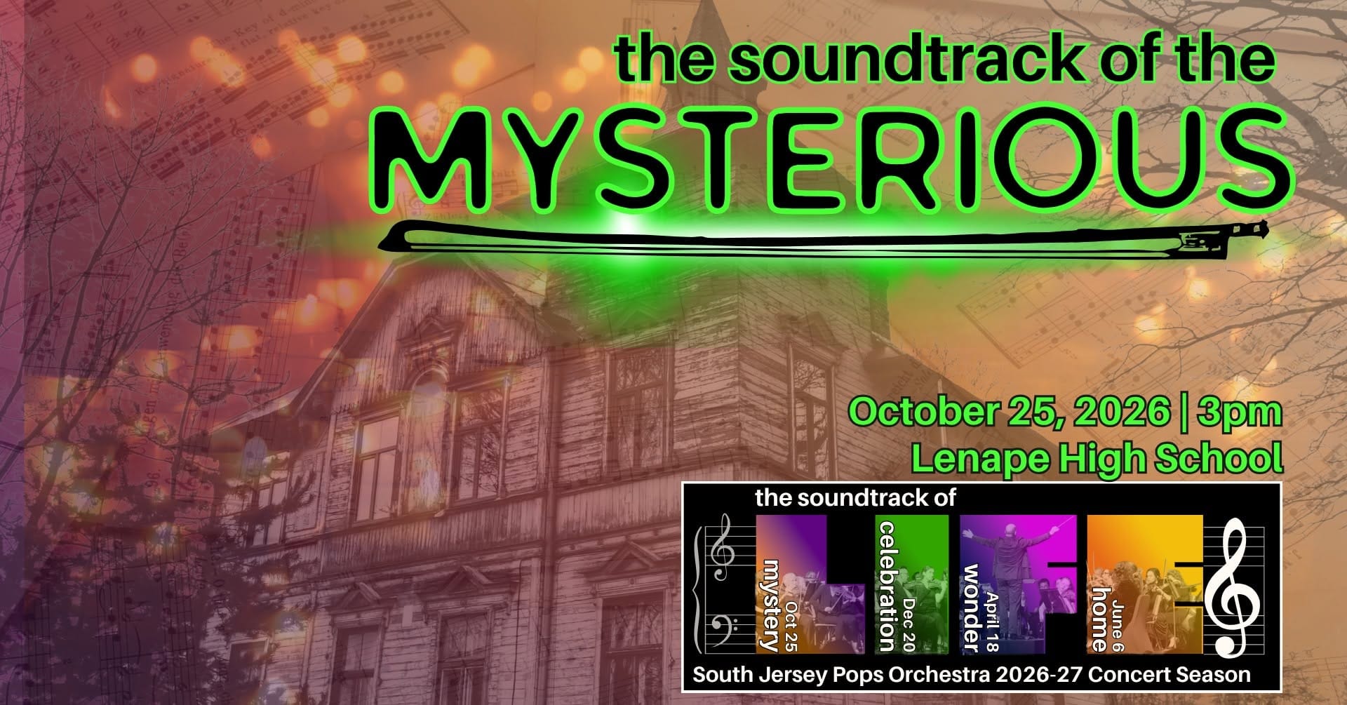 Spooky Meets Symphonic - South Jersey Pops Launches their 26/27 Season This Sunday!
