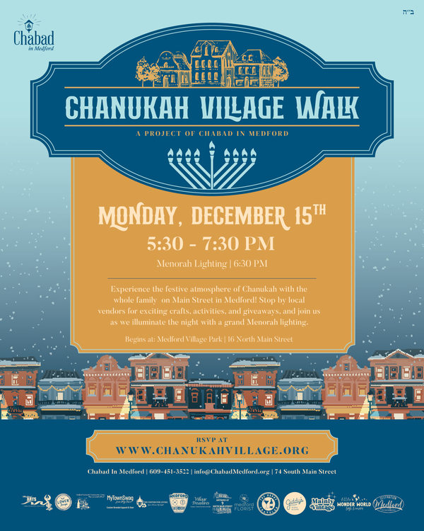Chanukah Village Walk Returns to Medford Main Street